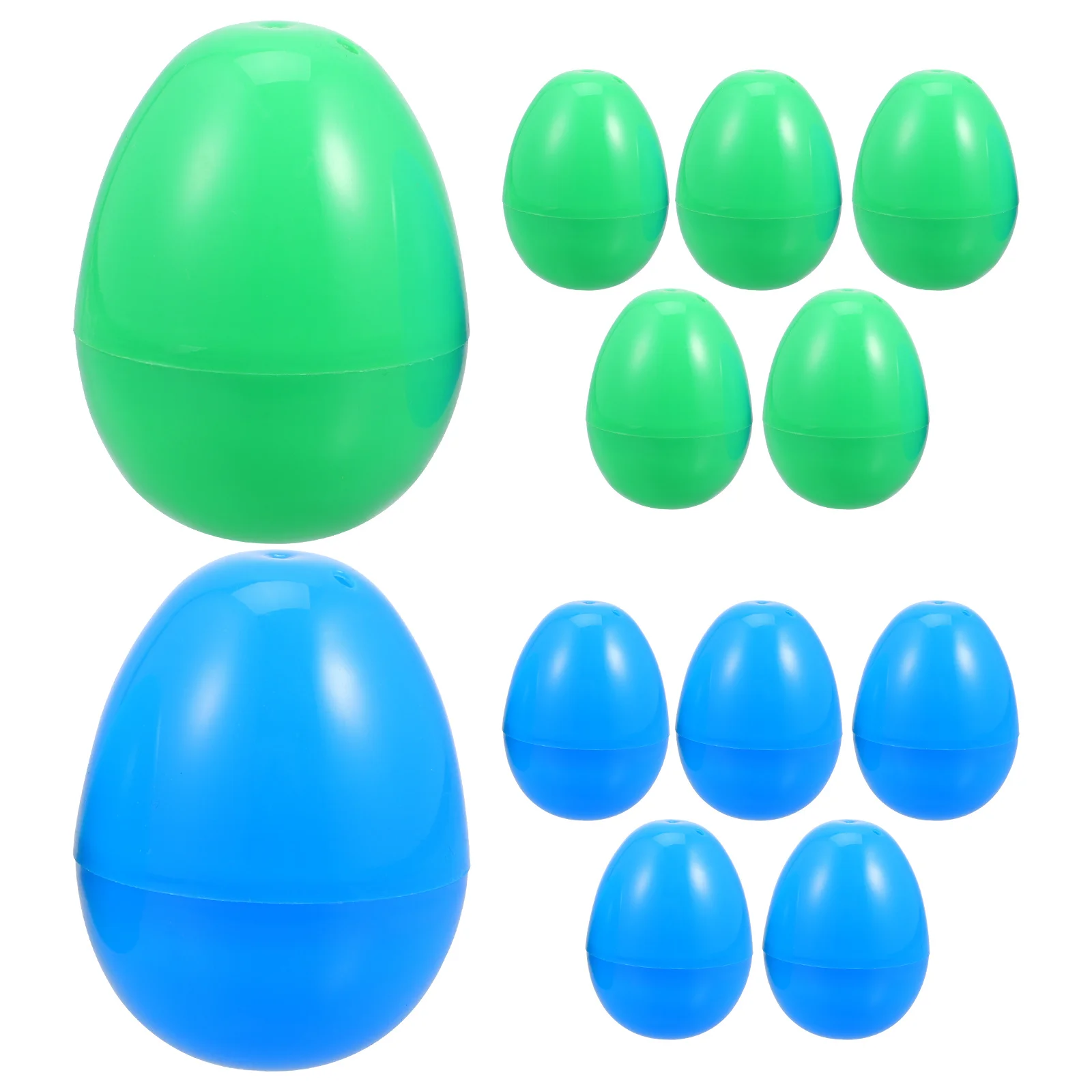 12Pcs DIY Plastic Easter Eggs Assorted Colors 6cm Durable Decorations for Hunt Games Party Favors Gifts Easter Eggs