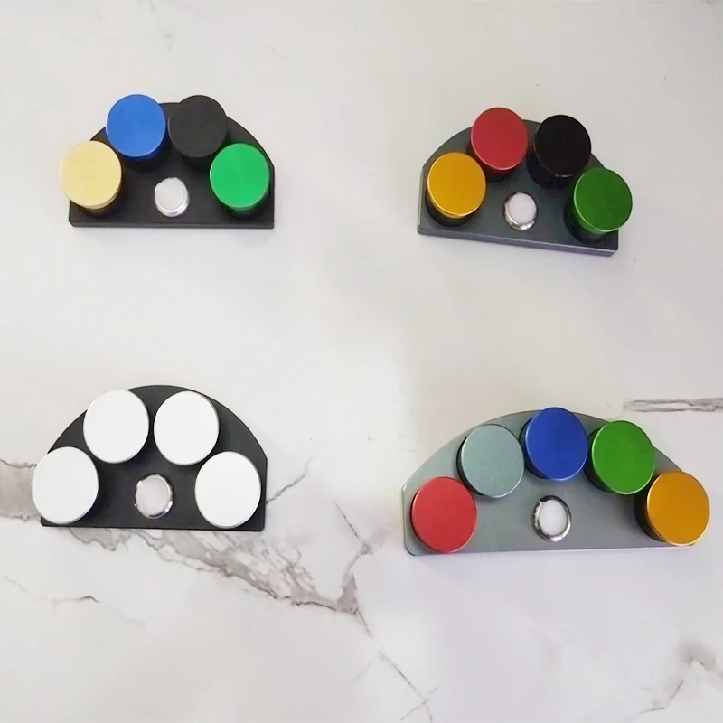 1PCS Watch Oil Dip Oiler Stand Die Cast 4/5 Oiler Dishes Cups with Cover Watch Repair Lubricants Oil Grease Storage Tool