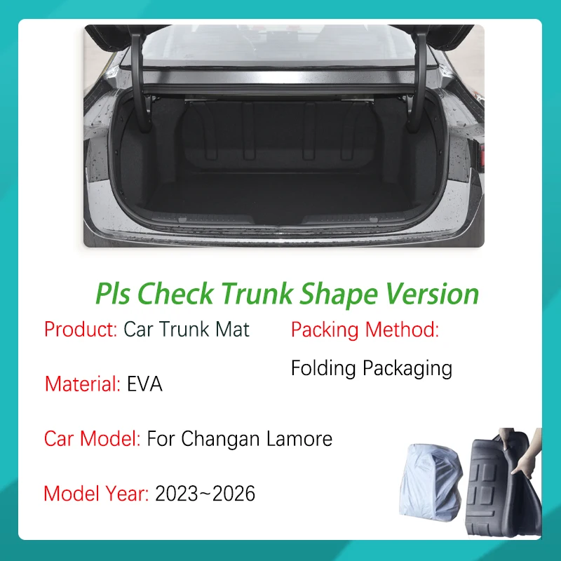 Car Trunk Storage Pads For Changan Lamore Nevo A05 2023 2024 2025 2026 Anti-dirty Boot Rug Cargo Storage Carpet Auto Accessories