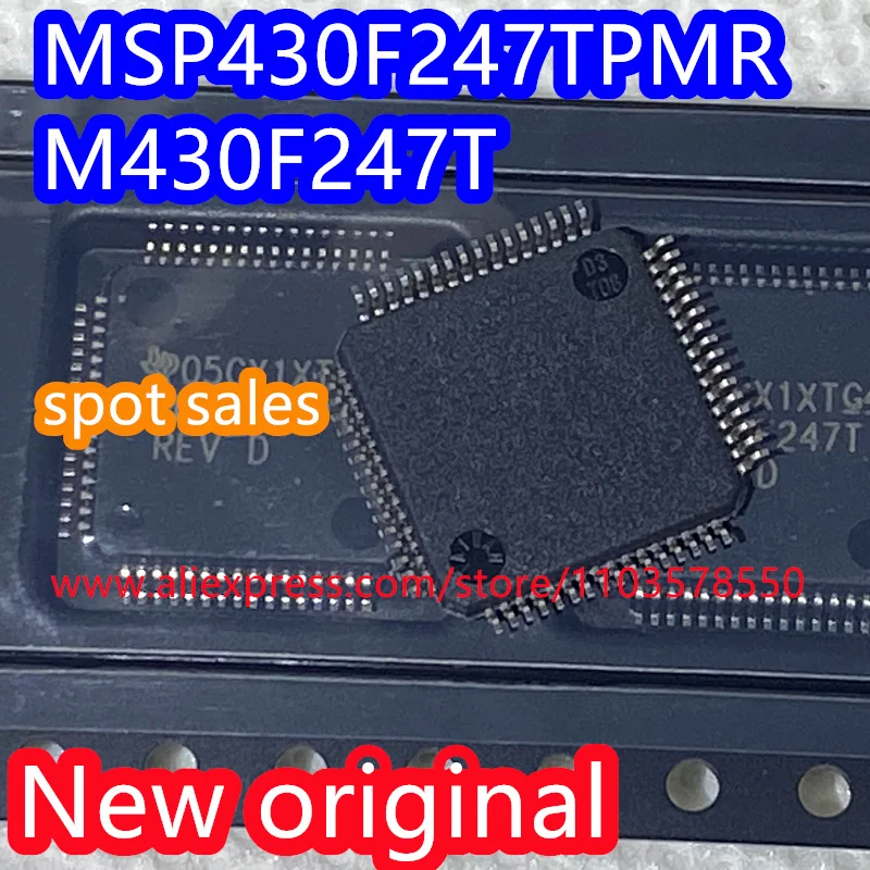 5PCS  MSP430F247TPMR package -64 16 bit mixed signal microcontroller - MCU 100% brand new original M430F247T