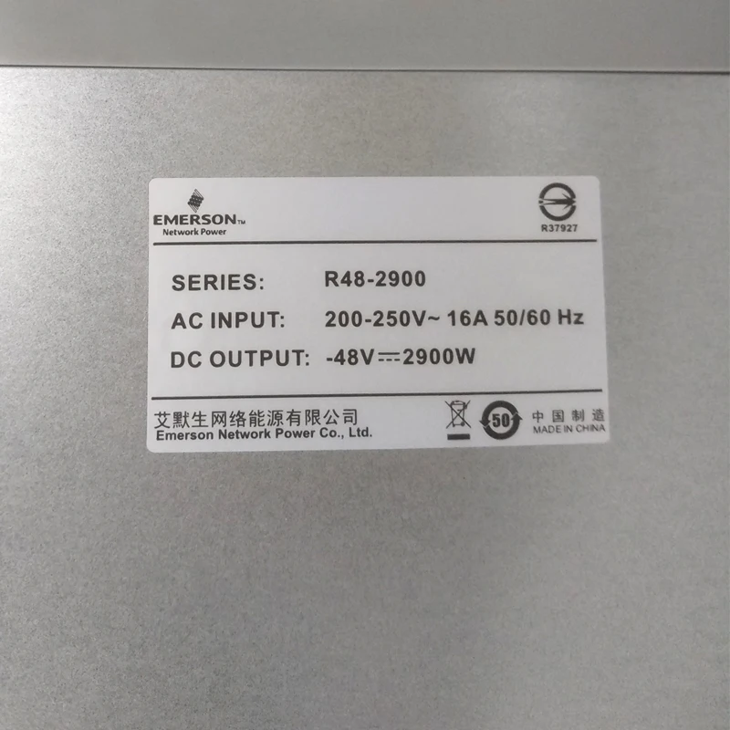 5G Thiết Bị Mạng 48V 2900W Giá Đỡ CHỈNH LƯU Emerson R48-2900U CHỈNH LƯU Module Cho Trung Tâm Dữ Liệu