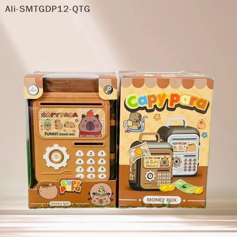 Tirelire avec empreinte digitale, tirelire électronique ATM, boîte d'épargne pour pièces de monnaie, coffre-fort, grande banque de monnaie, verrouillage par mot de passe pour enfants