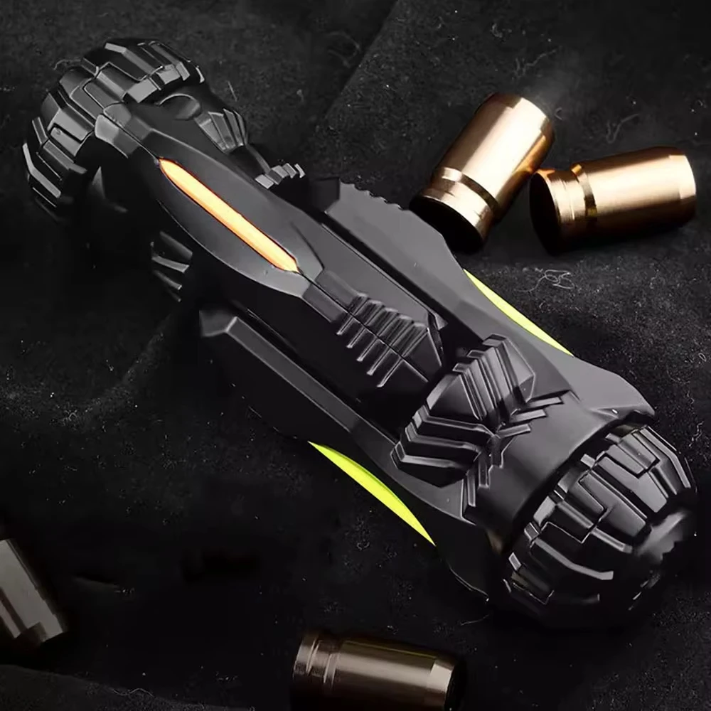 Stress Relief Finger Toys for Adults Kids Best Gifts Stun Grenade Fidget Spinner Miniature Pistol Toy Gun with Ejectable Shells