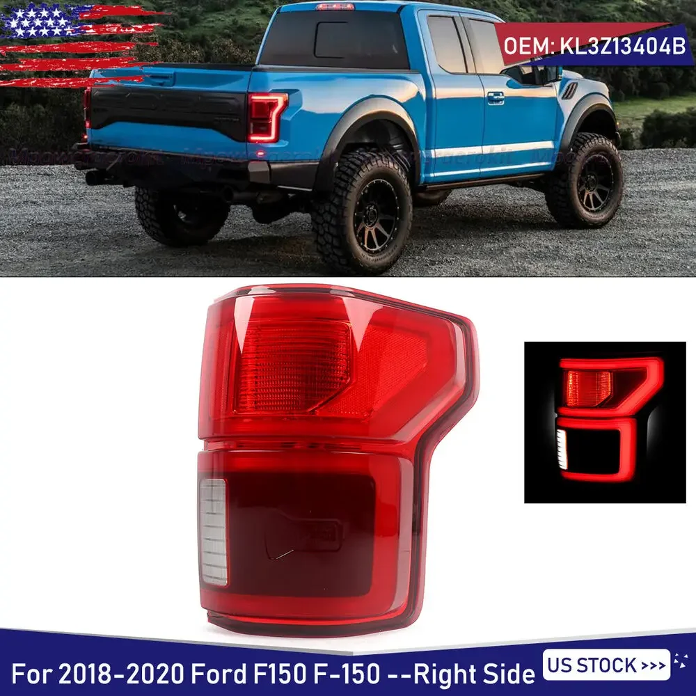 

For 2018-20 Ford F150 F-150 LED Tail Light With Blind Spot Right Side KL3Z13404B