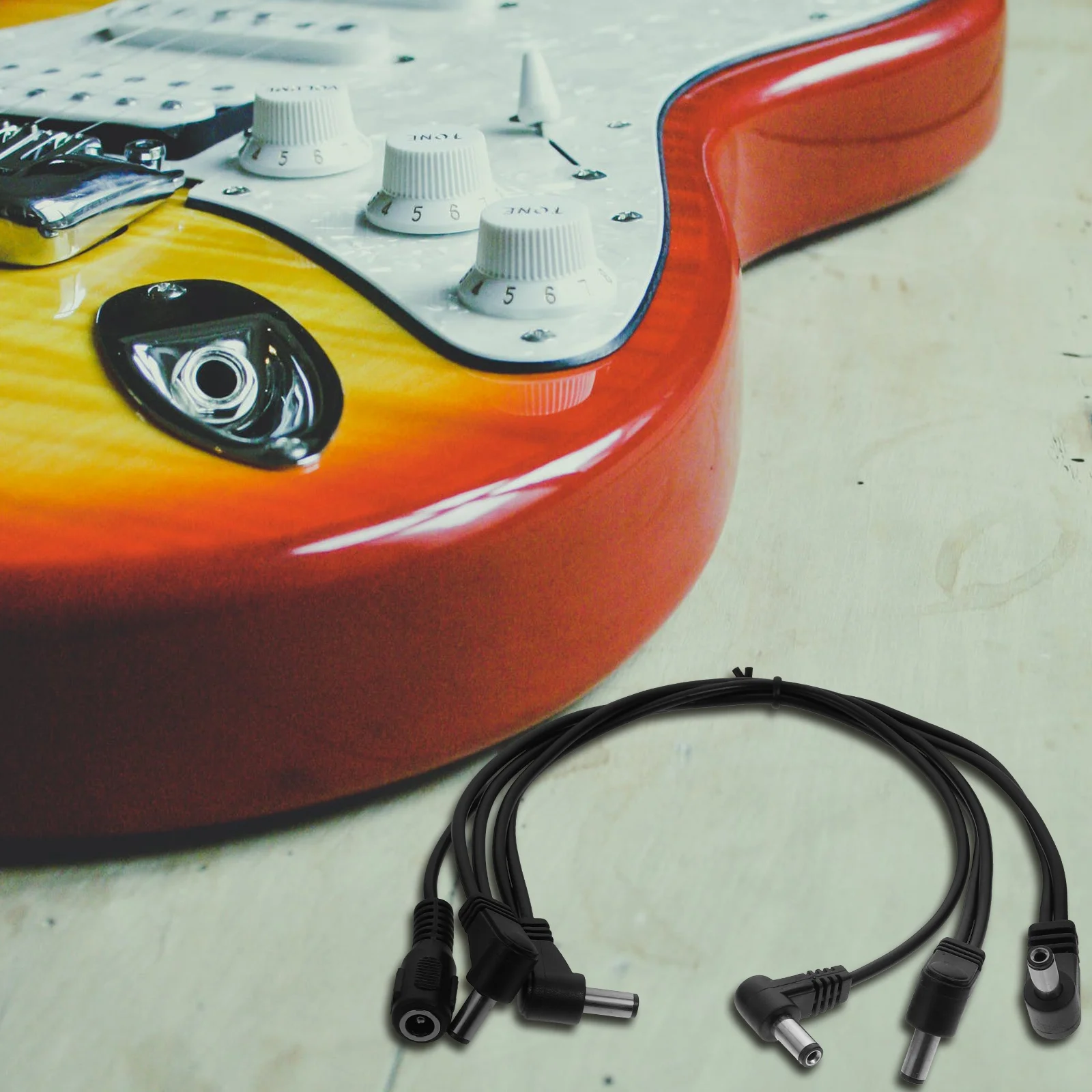 

Oxygen Free Copper Connecting Line High Fidelity Clear Sound Guitar Effector Cable Instrument Practical Power Cord