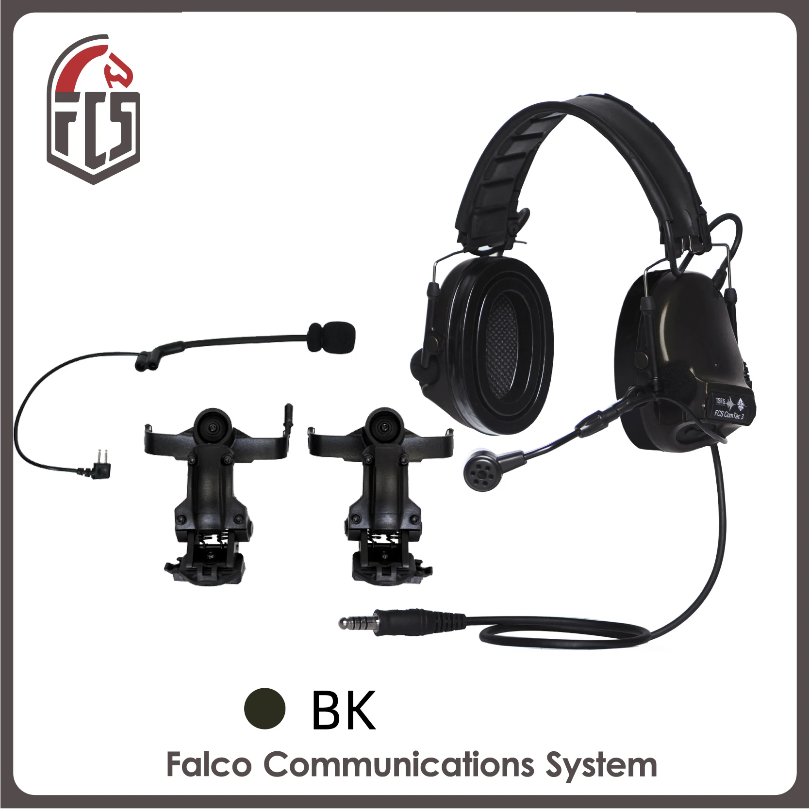 TCA COMTAC III デュアルコム ノイズリダクション ヘッドセット 新しい FCS COMTAC3 タクティカルヘッドセットノイズリダクション