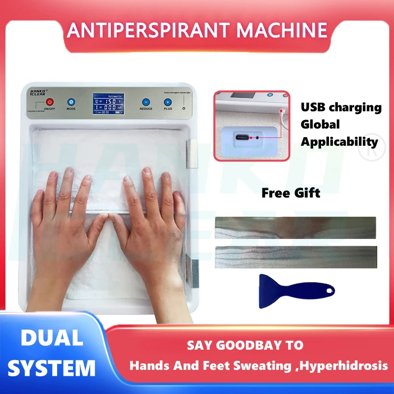 Hankoclear  Iontophoresis Antiperspirant Machine Hands And Feet Sweating ,Hyperhidrosis