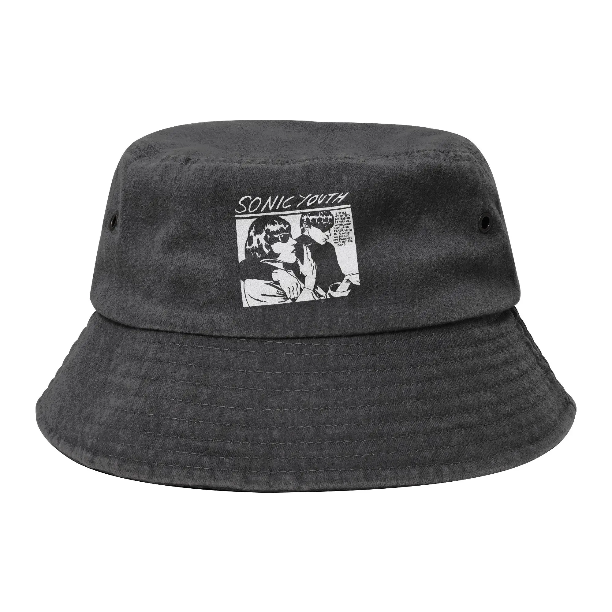 Spring Picnic Headwear Heat and Youth Flash Sonics Youth Bucket Hat Fashion Unisex Sun Hat Music Band Bob Fishing Caps Outdoor