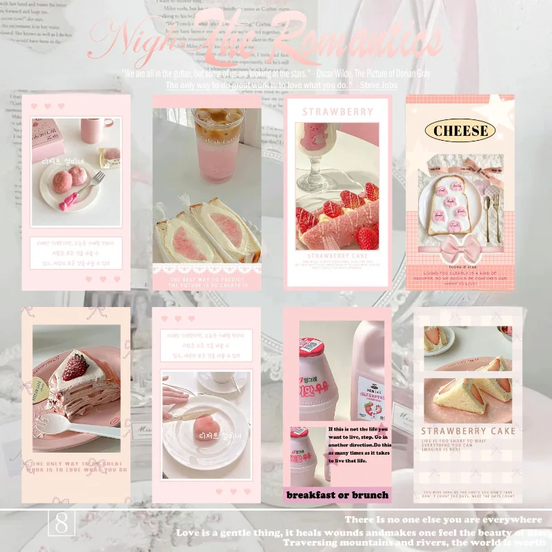 Imagem -02 - Kawaii Sweet Girly Adesivos Decorativos Materiais de Vedação Embalagem Comida Queijo Sobremesa Kawaii 200 Folhas por Conjunto