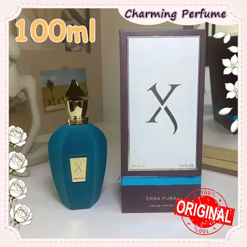 Botella de vidrio de diseño de 100Ml ALEXANDRIA Erba Pura Soprano mujeres hombres Spray Edp niebla corporal 3,4 Fl.oz aroma de larga duración