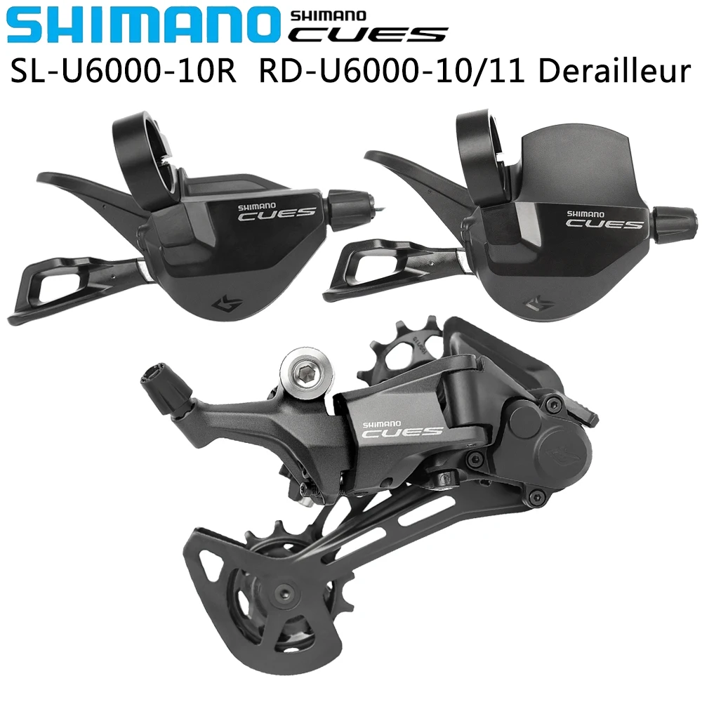 SHIMANO CUES U6000 10 Speed Derailleur for MTB Bike SL-U6000-10R Right Shift Lever RD-U6000 Rear Derailleur Bicycle Parts