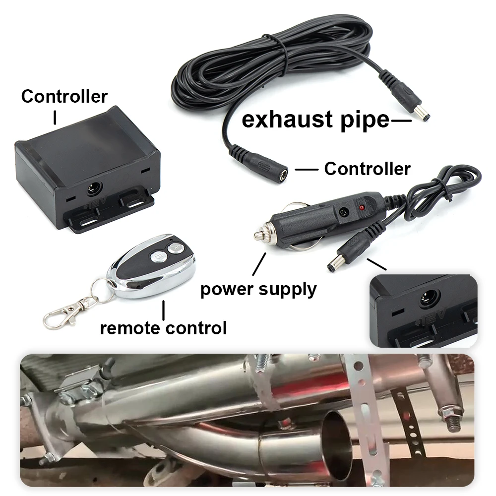 universal 12V Electronic Remote Control Switch suit for exhaust cutout motor or switch button for exhaust cutout motor