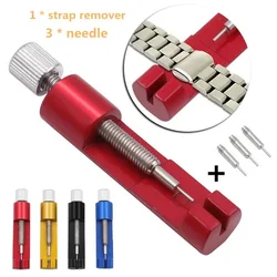 Delysia King  Watch repair tool watch strap remover adjustable remover DIY repair tool(1 * strap remover + 3 * needle)