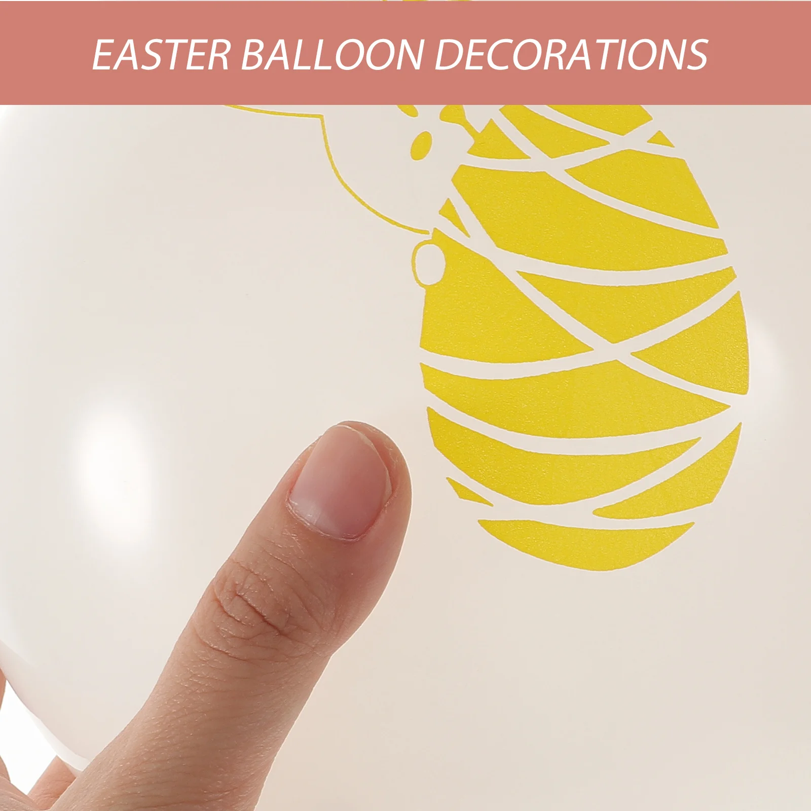 

100Pcs Easter Balloon Decor Rabbit Shape Bright Props for Festive Atmosphere Celebration Decoration Accessories