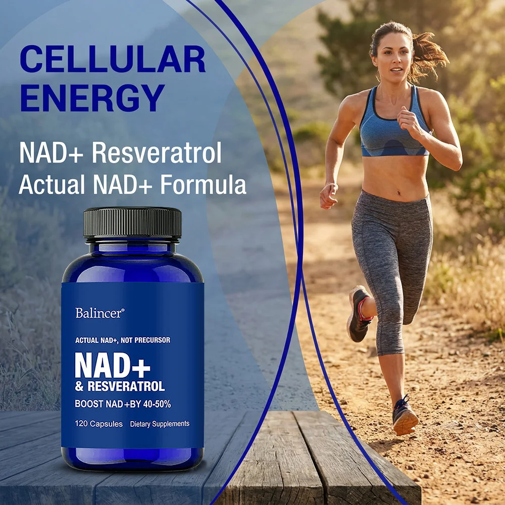 Suplemento de Resveratrol NAD+ - Apoya la Salud Celular, la Resistencia y el Envejecimiento Saludable, Favorece la Reparación del ADN y el Metabolismo Saludable - Image 5