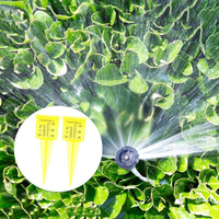 5pcs Durable Plastic Sprinkler Bright Yellow Transparent Rain Gauge Garden Water Gauge Outdoor Water Measuring Tool