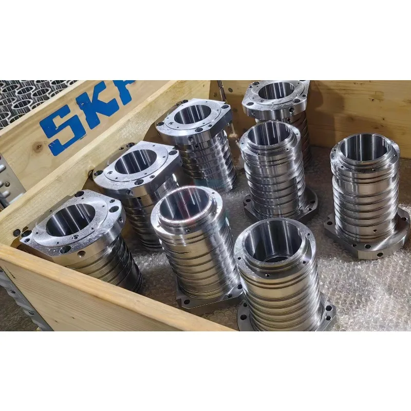 مجموعة العمود الميكانيكي ثلاثية الأبعاد عالية الدقة مادة S45C مع أجزاء المغزل BT30 BT40 المصنوعة من الفولاذ والنحاس #5