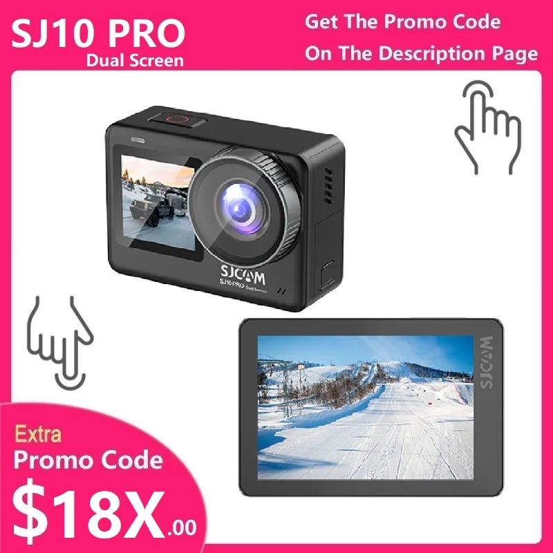 Top! SJ10 Pro Dual Screen Switching 4K/60FPS Action Camera H22 Chipset Extend Mic Live Streaming GYRO EIS WiFi Remote Sports DV