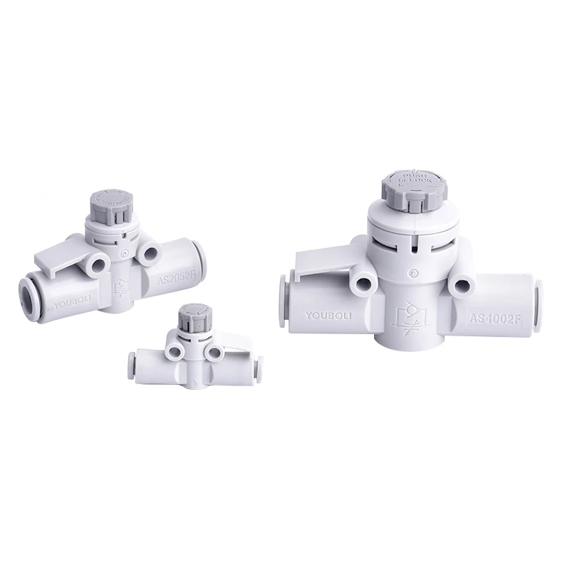 

SMC Type Pipeline Throttle Valve Pipe Joint Regulating Valve Stainless Steel Circlip AS1002F-04A 06A AS2052F-08A