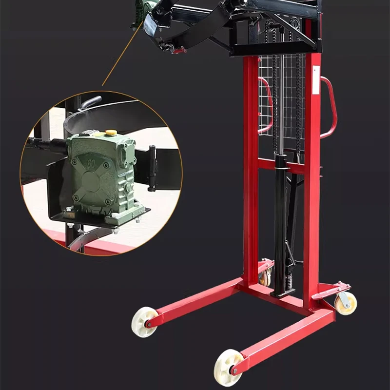 Drum Forklift, Tilting and Lifting Dumping Truck, Manual Hydraulic Drum Handler, Loading and Unloading Truck for Met(Customized)