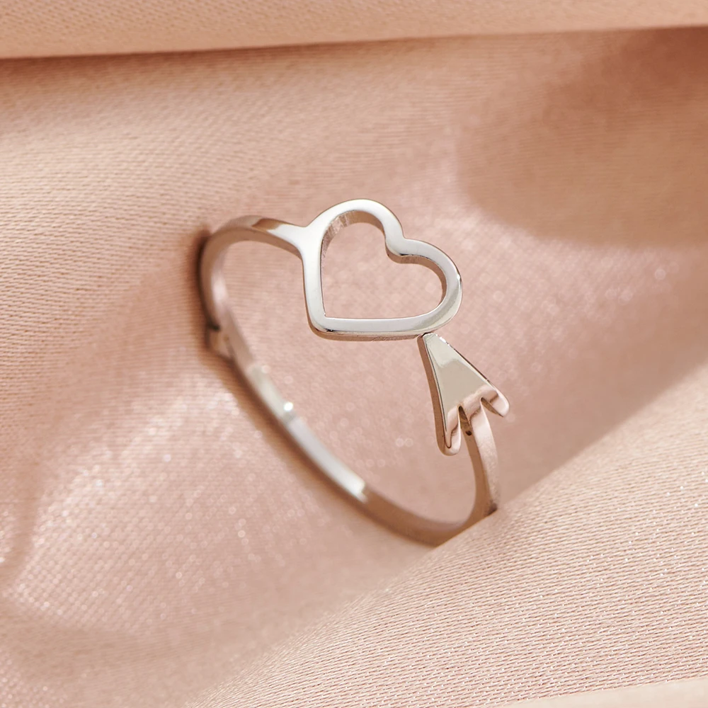 Creative Love Cupid Ring Couple New Fashion Vintage Open Adjustable Rings Heart Jewelry Romantic Gifts regalos san valentin
