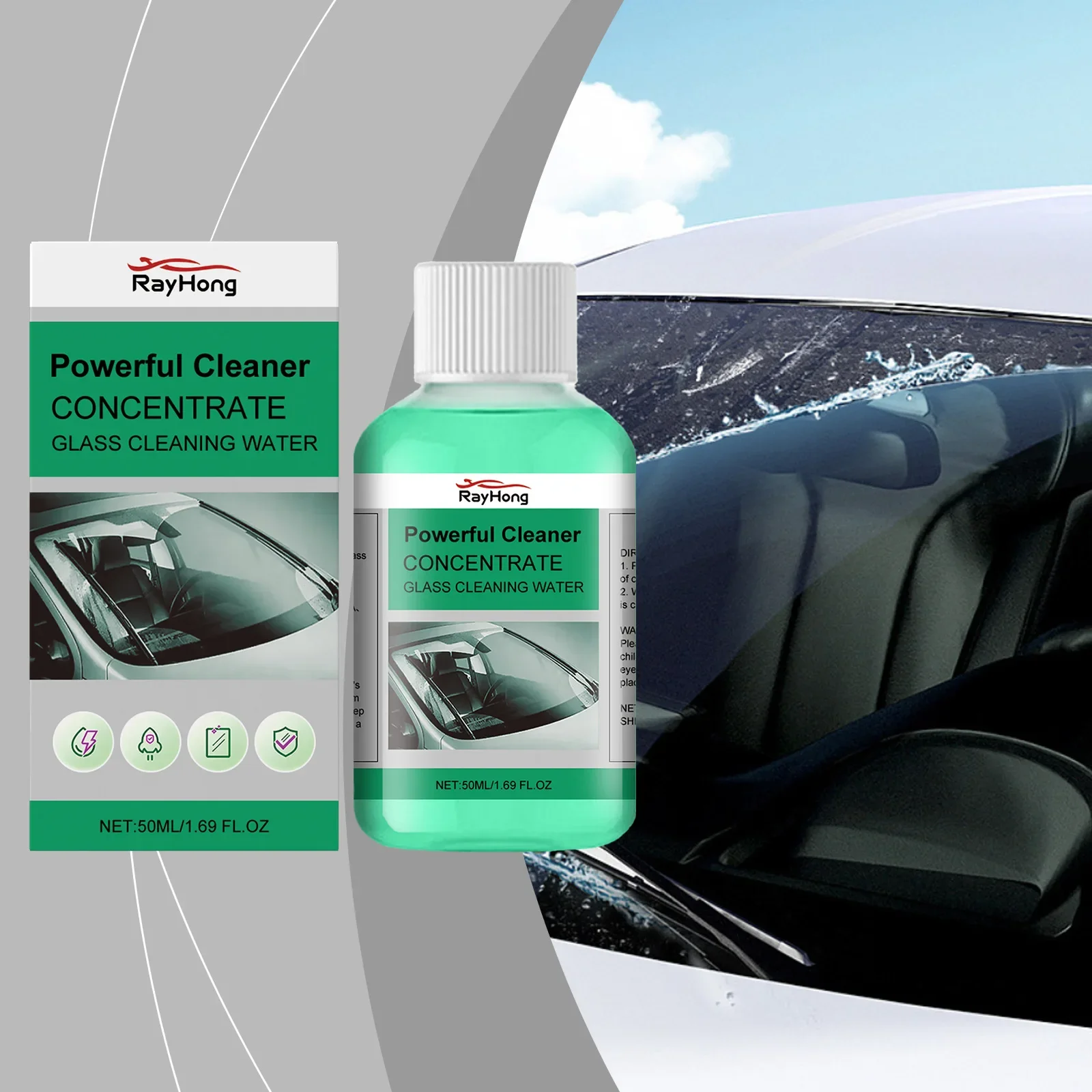 

Automotive Windshield Oil Film Cleaner - Cleans Stubborn Oil Residue Waterproof Rainproof Improves Visibility Reduces Dust