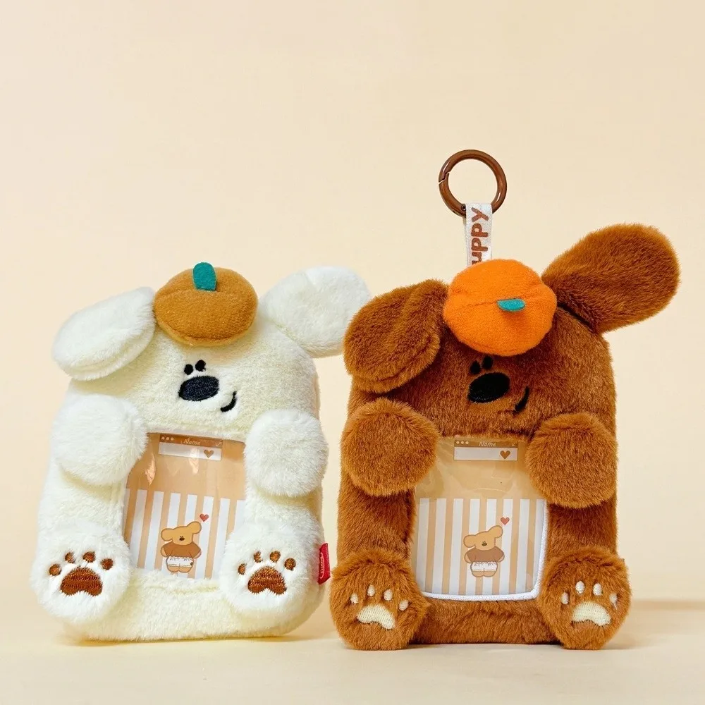 

Держатель для удостоверений личности с животными, прозрачный плюшевый держатель для карт с героями мультфильмов, брелки для хранения фотографий, рабочая крышка для карт, школьные принадлежности