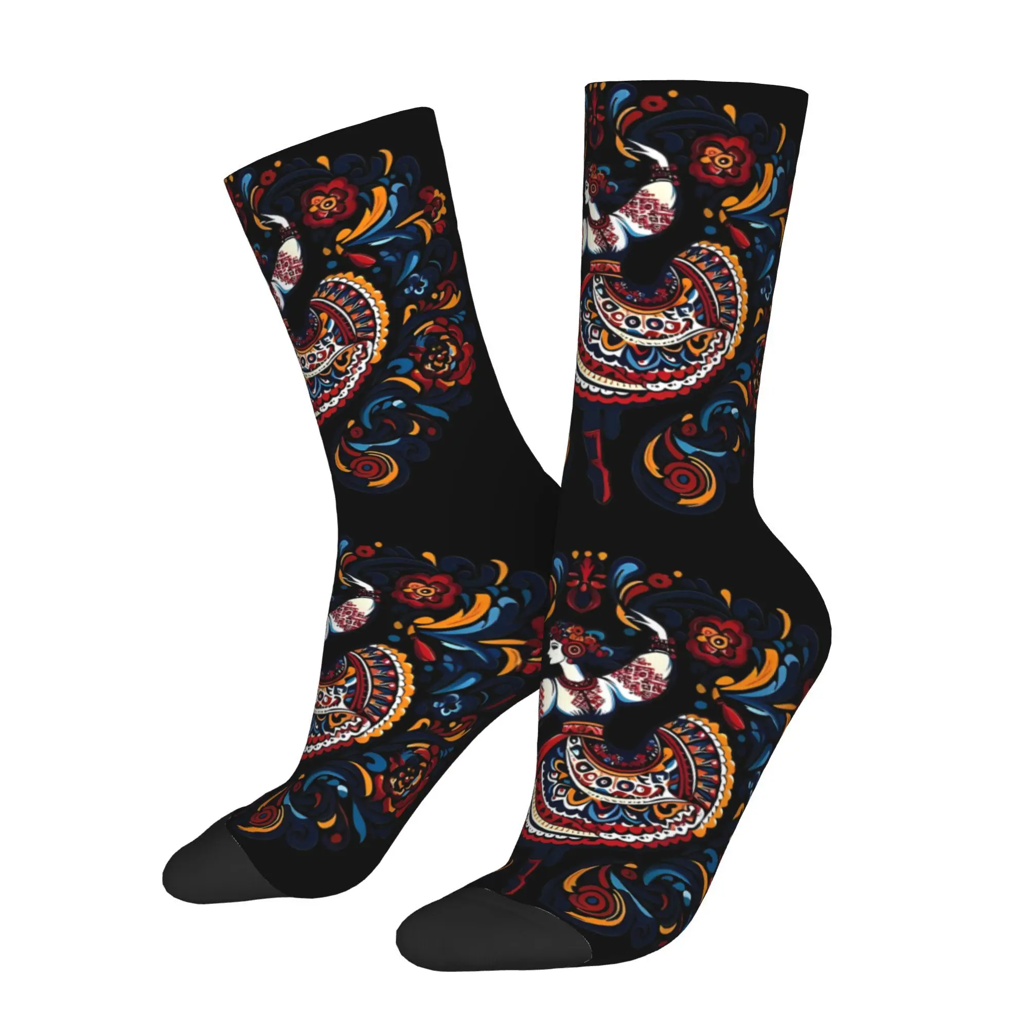 

Happy Men's Socks Ukrainian Dance Dancing Vintage Harajuku Crazy Crew Sock Gift Pattern Printed