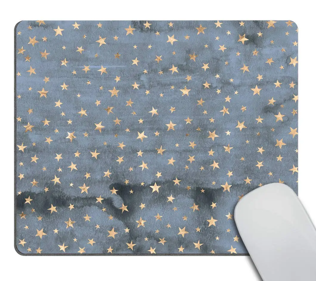 

Hot-Selling Vintage Twinkle Star Printing Square Mouse Pads Lock Edge Gaming Mousepad Mouse Mat Keyboard Mats Desk Pad 22x18cm