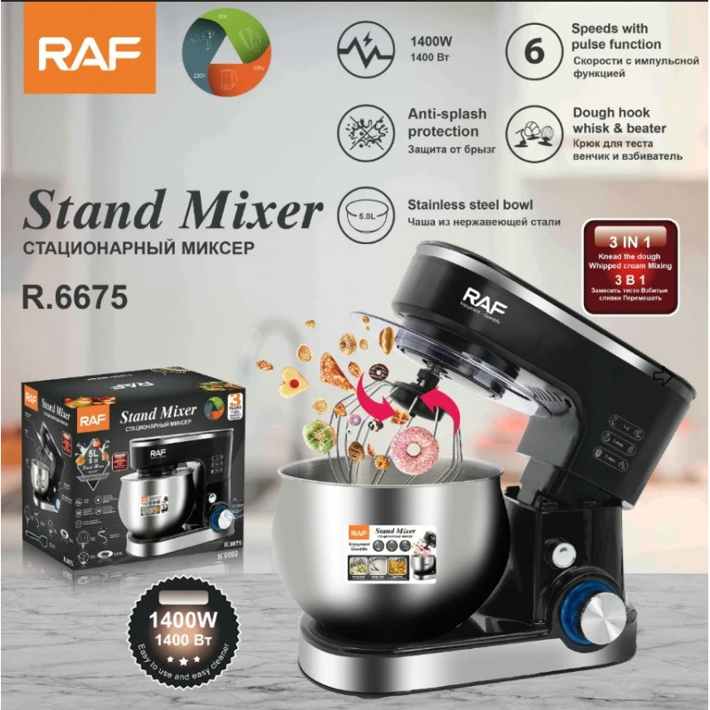 RAFStainless steel bowl dough mixer, egg beater, noodle mixer, egg whisk
