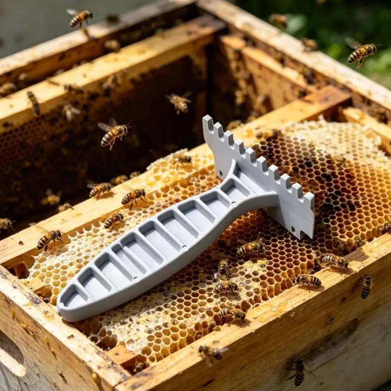 Pack Of 2 Plastic Beekeeping Scrapers For Efficient Colony Cleaning And Debris Removal In Professional honeyfarm Production 37JD