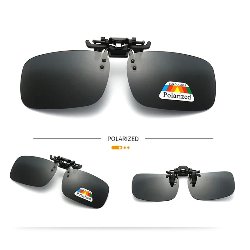 1/2/3pcs Polarized Clip Sunglasses Myopia Glasses Clip Driver Fishing Night Vision Myopia Clipon Sun Shading Eyeglasses