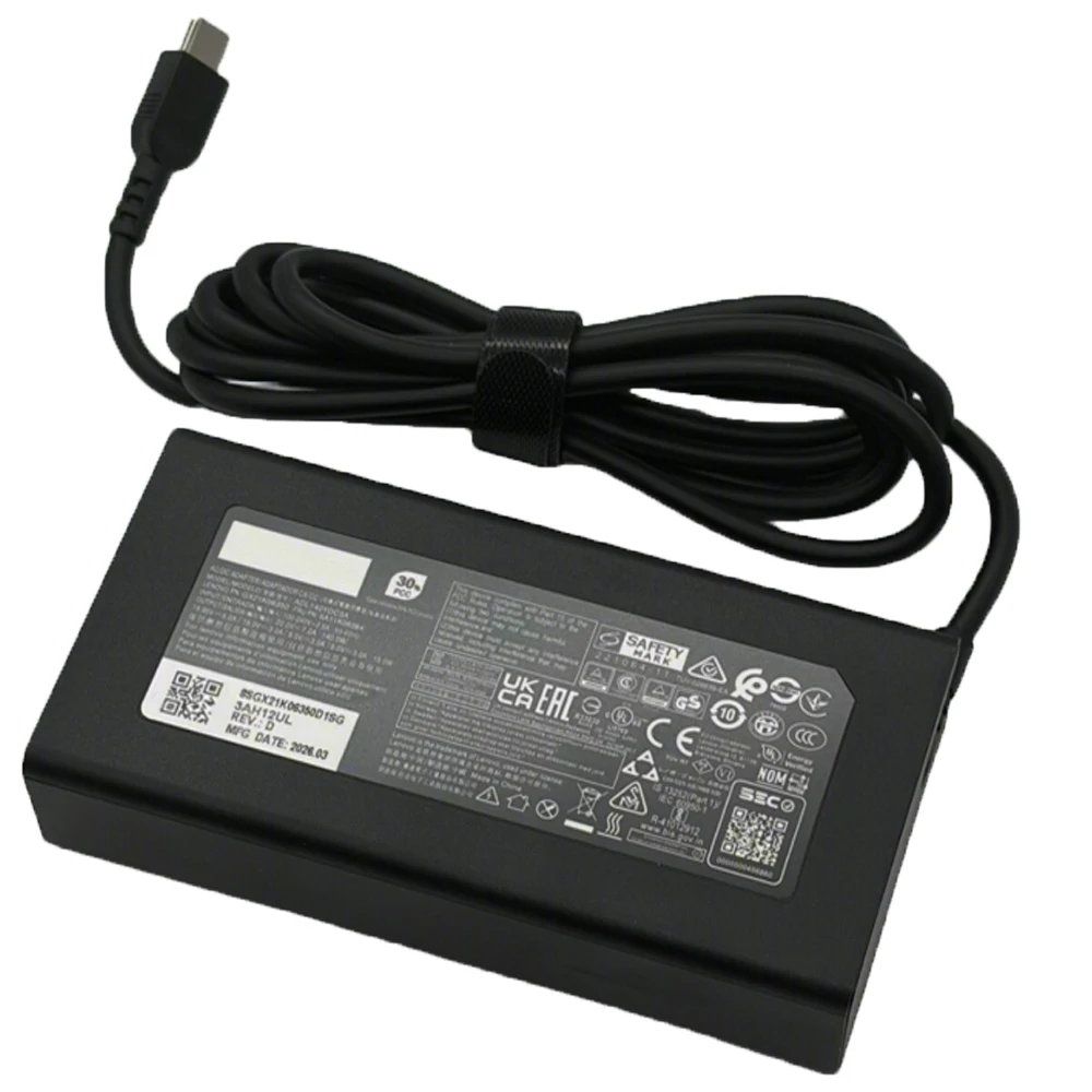 140W USB-C Type-C Laptop Charger Compatible with Lenovo Slim Pro7 9, Yoga Pro 7, Yoga Slim7 5, Legion9 Pro7 5, Z16, Power Adapte