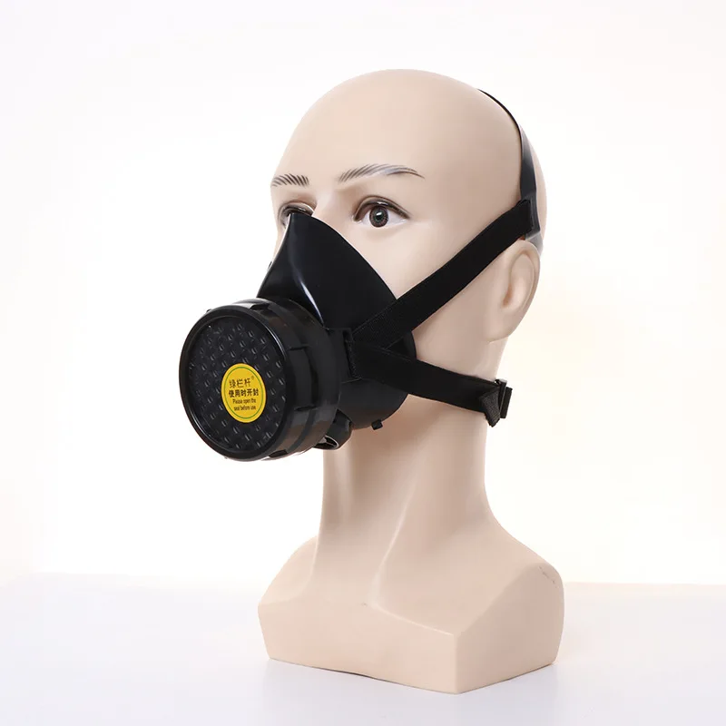 Maschera antigas mezza maschera antiparticolato respiratore antifumo antipolvere maschera antigas autoadescante tipo filtro