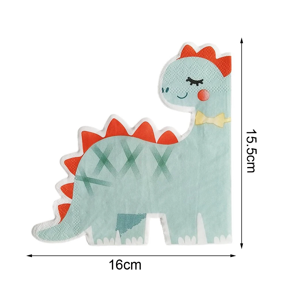 20/40/60PCS Dschungel Tier Thema Serviette Dinosaurier Panda Servietten Geburtstag Baby Shower Party Abendessen Dessert servietten – Detail 1