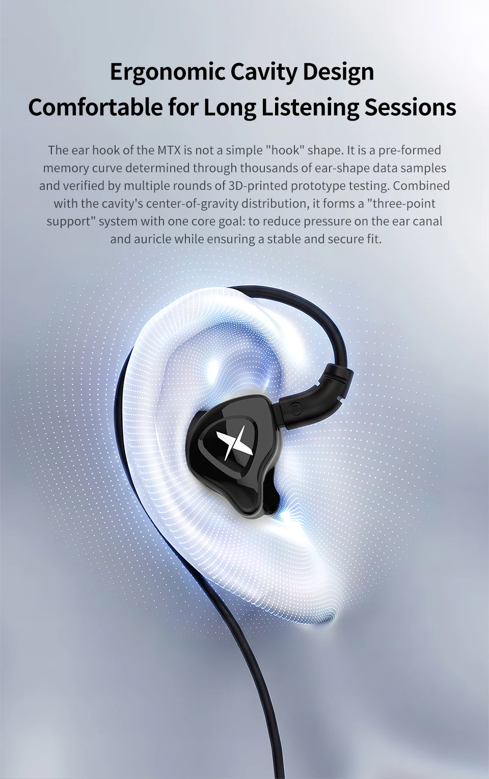 TRN MTX 10mm Dual Magnetic Dynamic IEM Bass Earbud 0.78mm 2Pin Detachable Earphone Cable for Music and Gaming