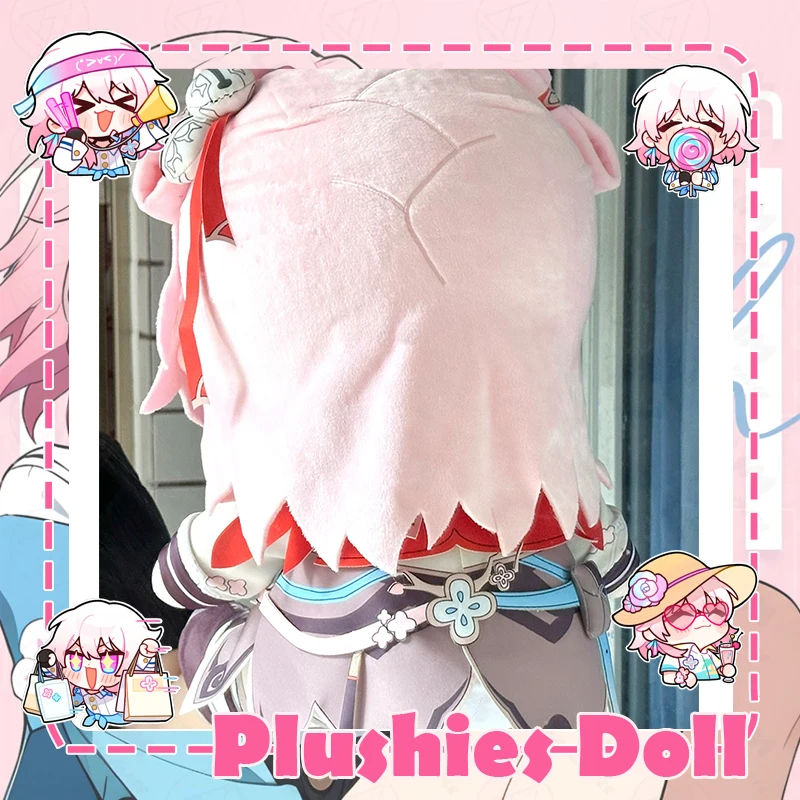 ゲーム Honkai スターレール 3月7日 ぬいぐるみ 綿入り 座りおもちゃ ぬいぐるみ ソフト アニメ ロール ハグ枕 フィギュア 40cm 大