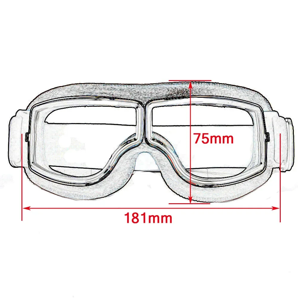 Motocross Goggles Moto Bike ATV Lunette Motorcycle Helmet Glasses Gafas goggles Vintage Steampunk Goggle w/ Bag