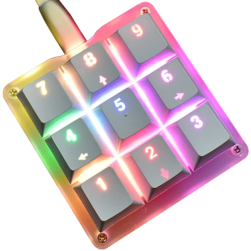 9-key Mechanical Keyboard Osu Audio Macro Programming Custom Drive-free Plug-and-play Multimedia Portable Keyboard personality