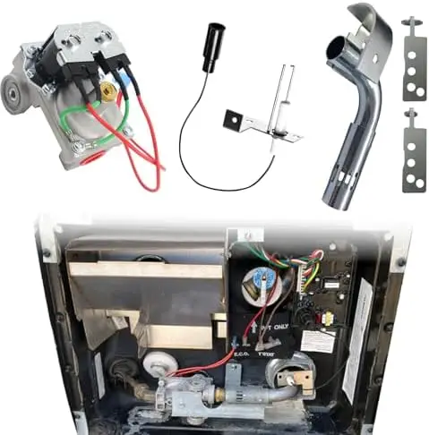 

RV Water Heater Parts Kit for Atwood – Solenoid, Burner Tube, Igniter – Fits 6/10 Gal Tanks & Models GC10A-4E, G6A-8E
