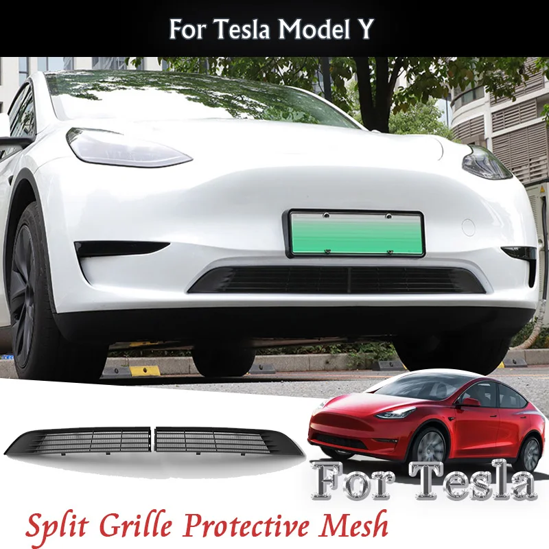 

Для Tesla Model Y 2023 2024, решетка радиатора автомобиля, защитная сетка от ошибок, решетка радиатора, сетчатая защита, внешняя модификация