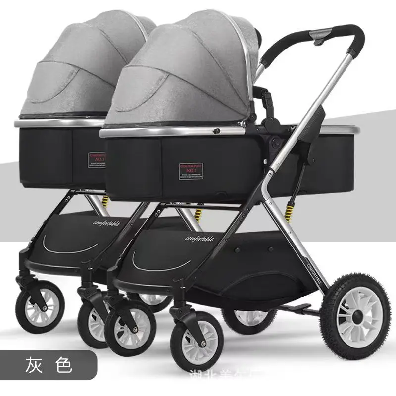 

2025Twin Stroller Super Light Folding Double Umbrella Cart Second Child Stroller