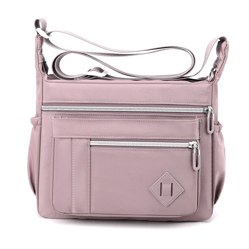 7 cor pano crossbody senhoras casual ombro saco de náilon à prova dwaterproof água bolsa diário ou feminino viagem de compras messegerbag