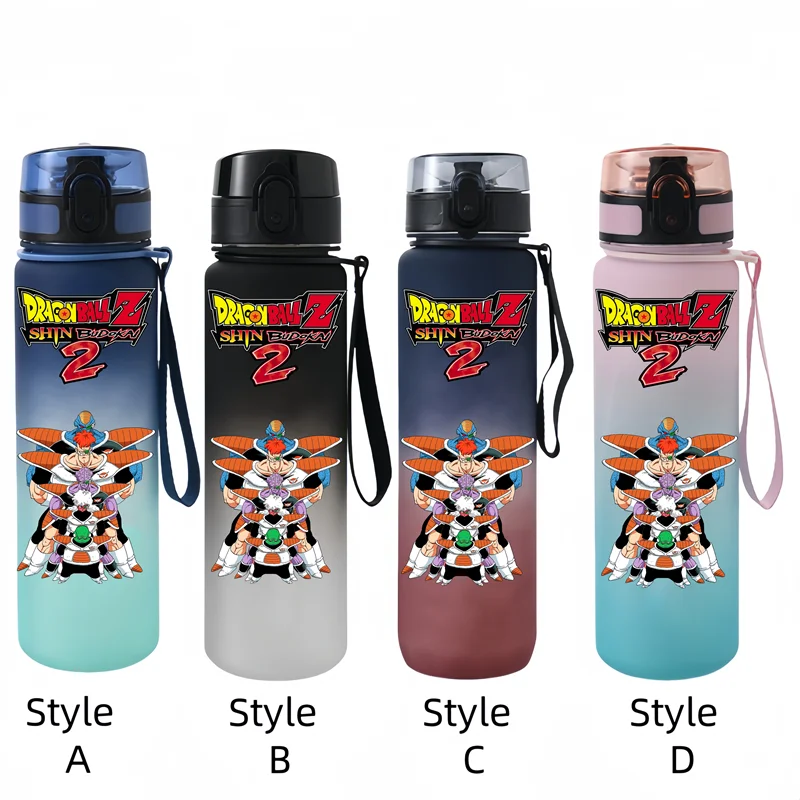 DRAGON BALL 650ml Fitness e sport bere bottiglia d'acqua antigoccia in plastica Goku Piccolo capacità per bambini e studenti