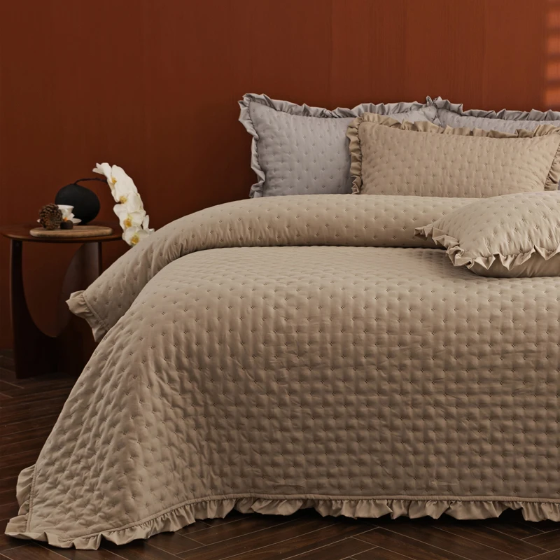 

Bedding Coverlet Thin Comforter Bed Cover Lightweight Soft Bedspread Coverlet Quilted Blanket Thin Comforter Bed Cover 3pc/Set