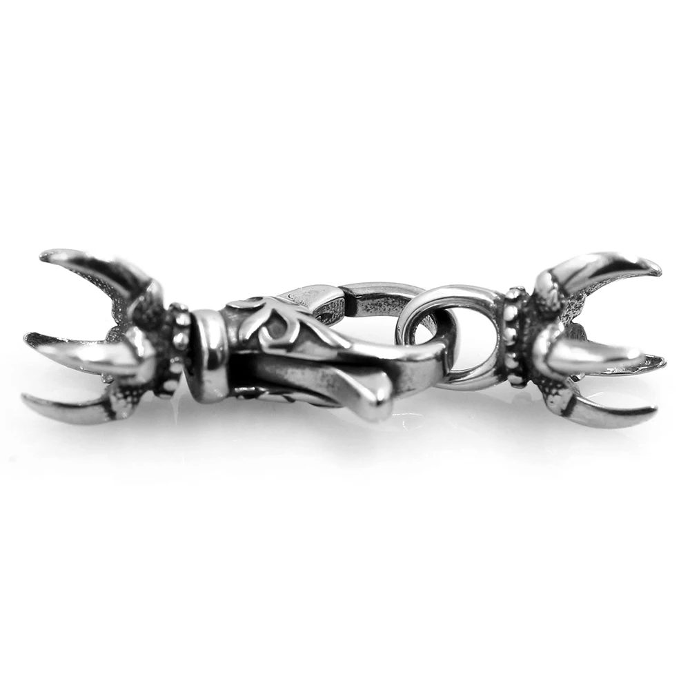 Stainless Steel Vintage Clasp Eagle Claw Lobster Clasp End Hook DIY Beads Bracelet Connector Jewelry Making Supplies Wholesale