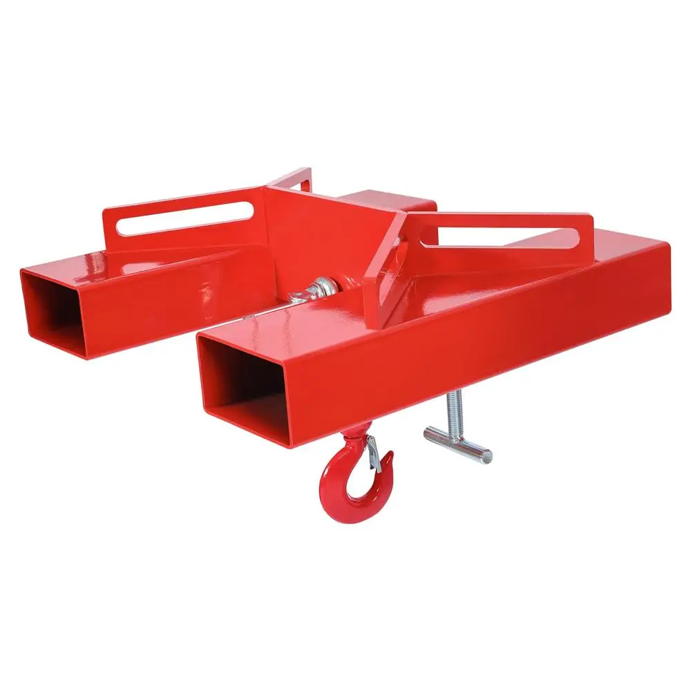 Forklift Lifting Hook 6600 lb Capacity Swivel Hoist Safety Latch Red Steel Coat