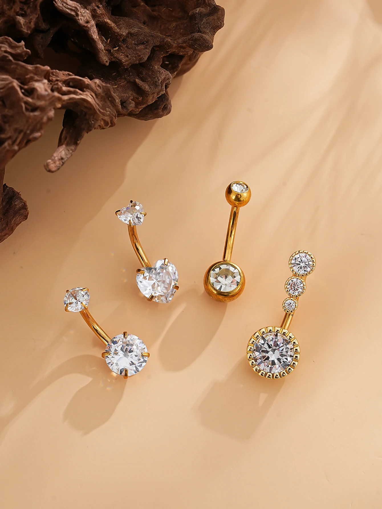 3-8 Stück/Set Gemischte Bauchnabelpiercing-Sets Lange Hängende Gebogene Bauchnabelringe Nombril Ombligo Damen 14G Schmetterling Bauchnabelpiercings – Detail 21
