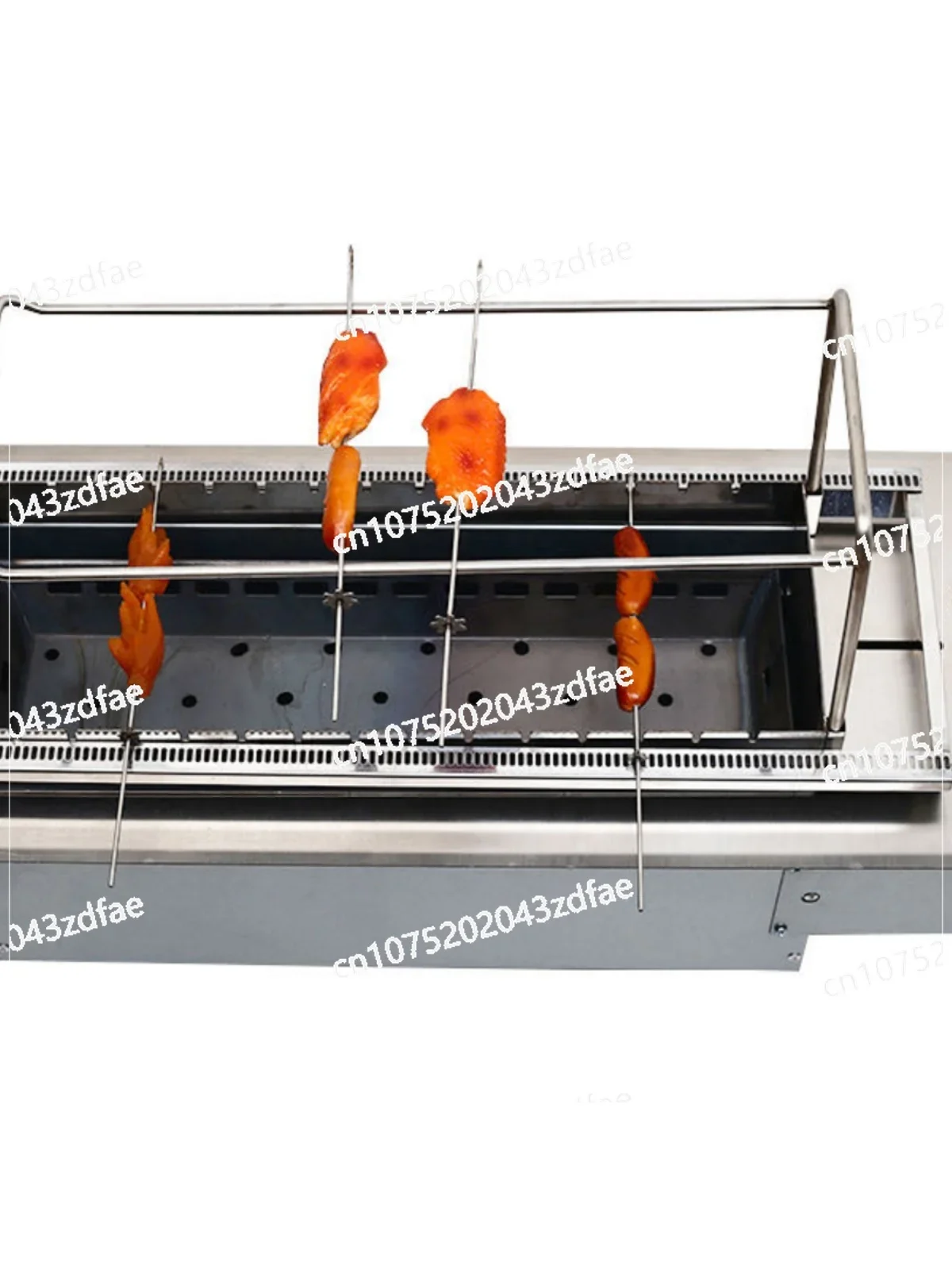 Fully Automatic Flipping Commercial Charcoal Grill Outdoor Lamb Grill