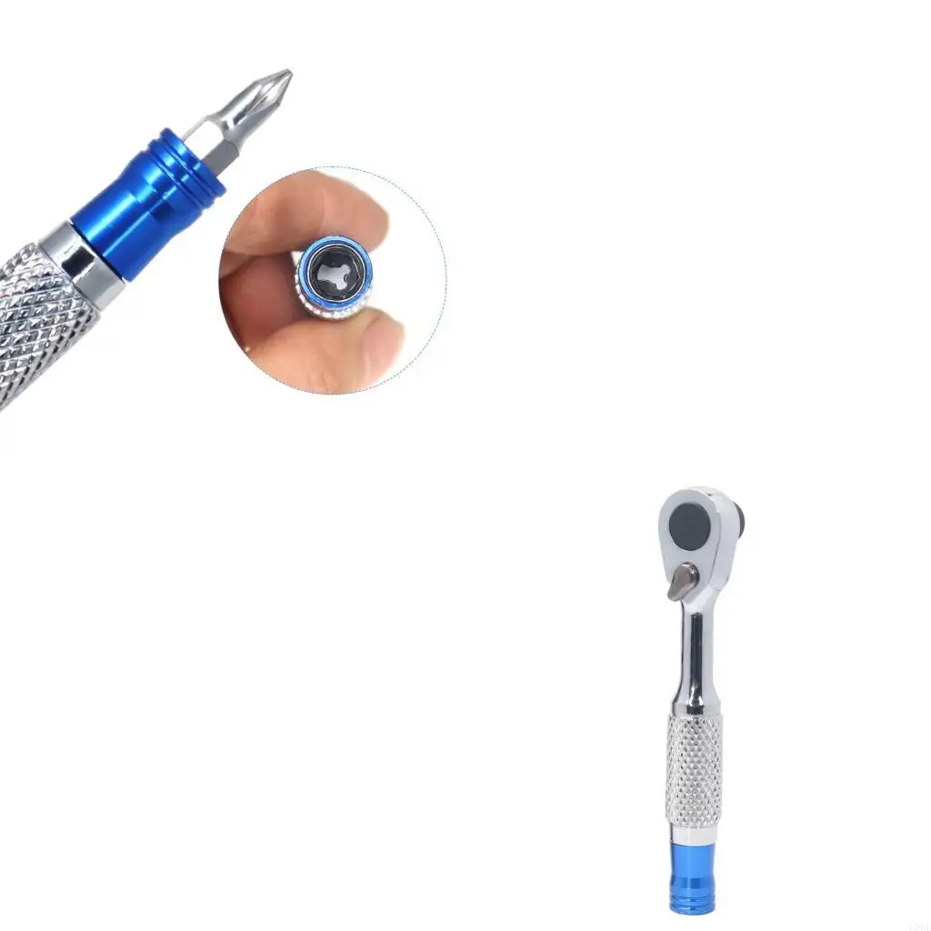 

Compact Double Head Ratcheting Screwdriver Set For Tight Space Home Improvement